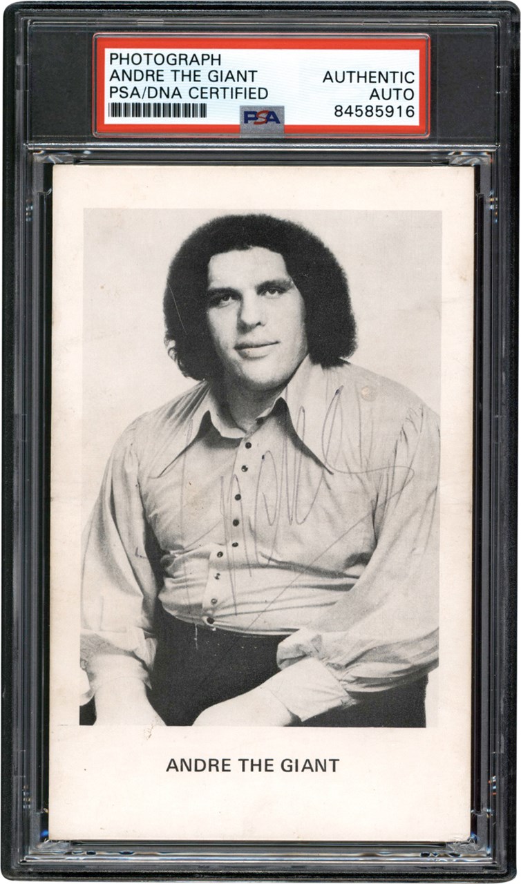 - Andre The Giant Wrestling Signed Photograph (PSA)