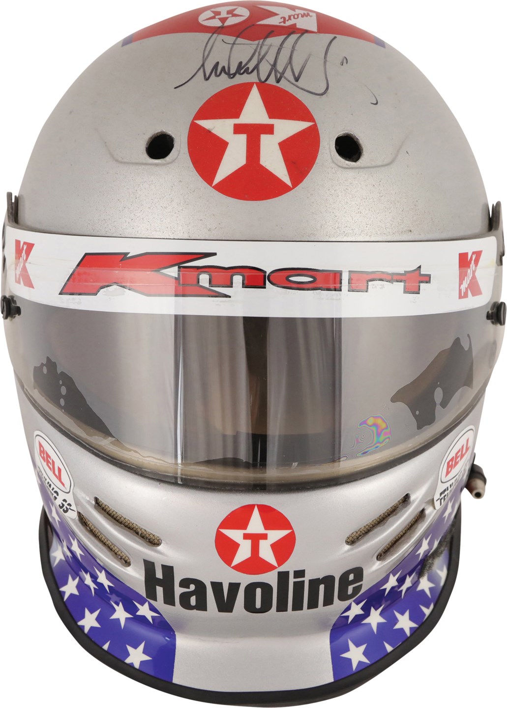 - Early 2000s Michael Andretti Signed Race Worn Helmet