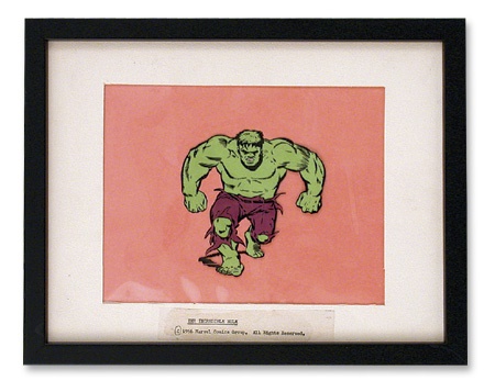 Comics and Cartoons - Incredible Hulk Animation Cel
