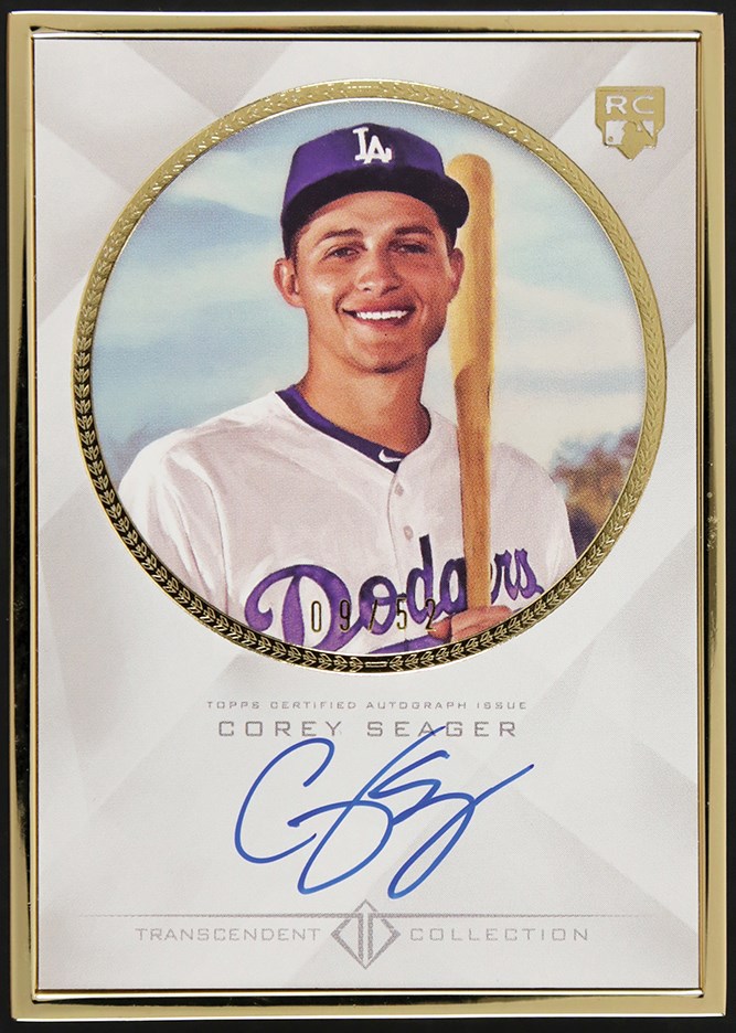 - 016 Topps Transcendent Baseball #TCACS Corey Seager Framed Autograph Rookie Card