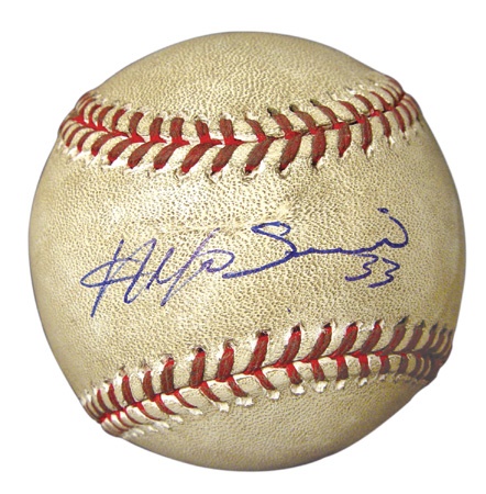 - 2001 World Series Game 5 Game Used  Alfonso Soriano Baseball