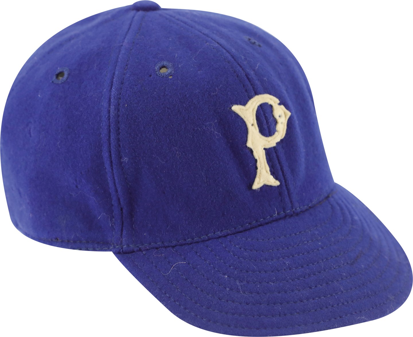 Clemente and Pittsburgh Pirates - Mid-1940s Pete Coscarart Pittsburgh Pirates Game Worn Cap
