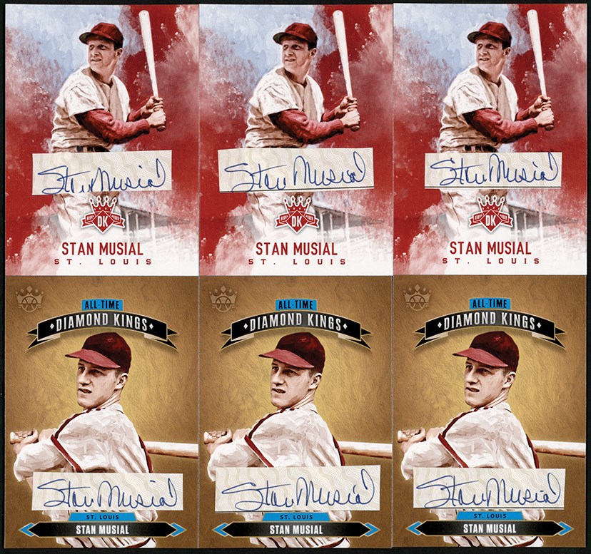 - 017-2020 Panini Stan Musial Cut Autographed Card Collection (30)
