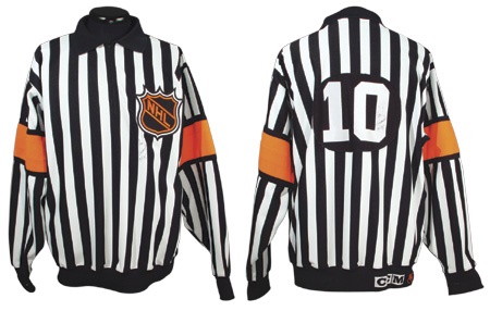 - 1990’s Paul Devorski NHL Referee Game Worn Jersey