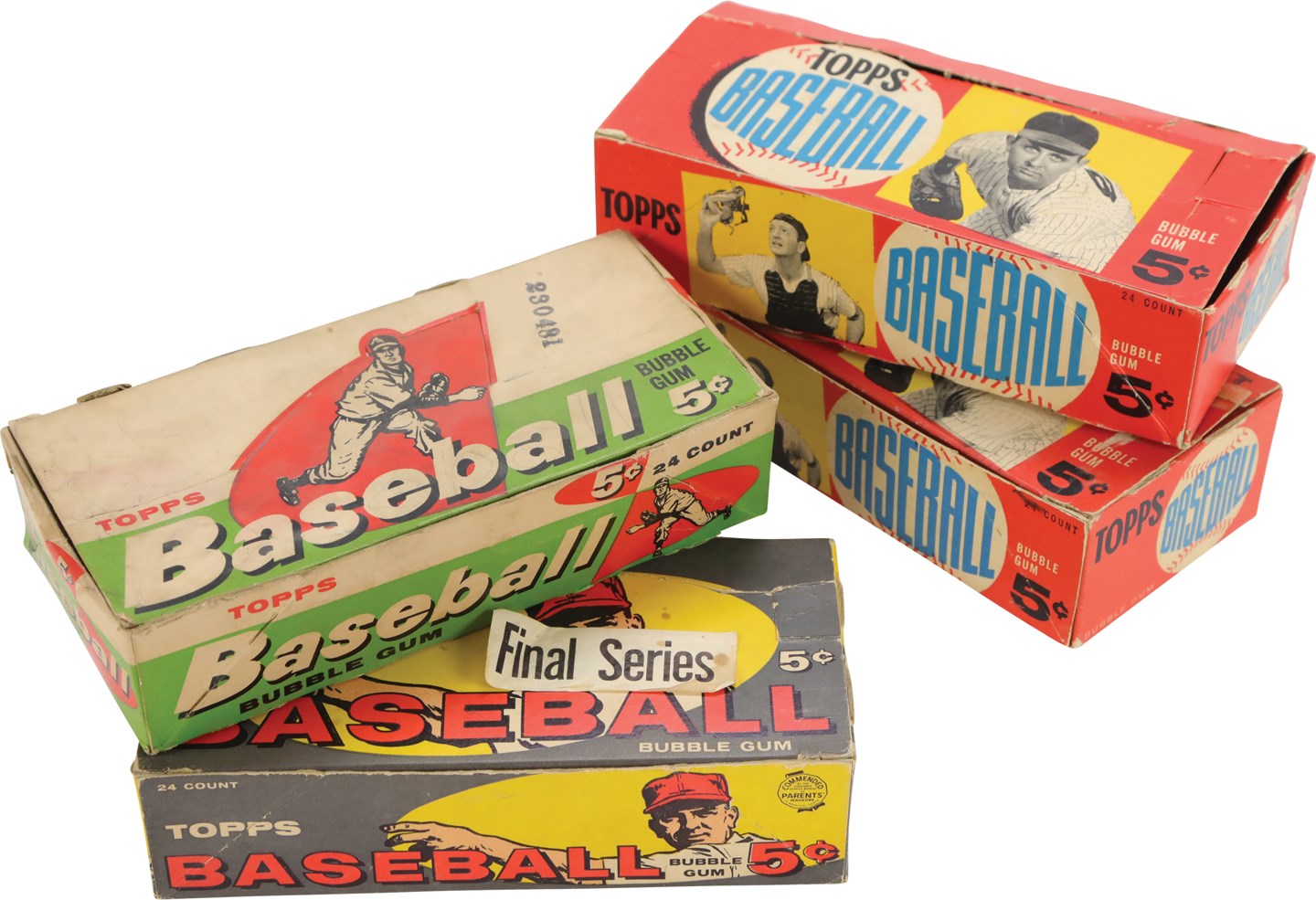 - 1958-1960 Topps Baseball Display Box Collection (4)
