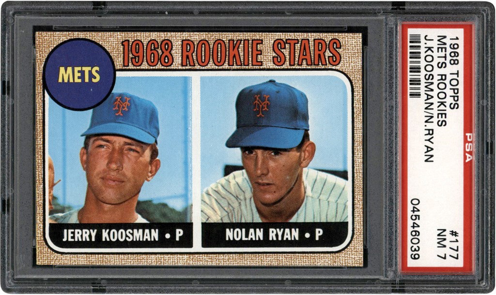 - 1968 Topps #177 Nolan Ryan Rookie Card PSA NM 7