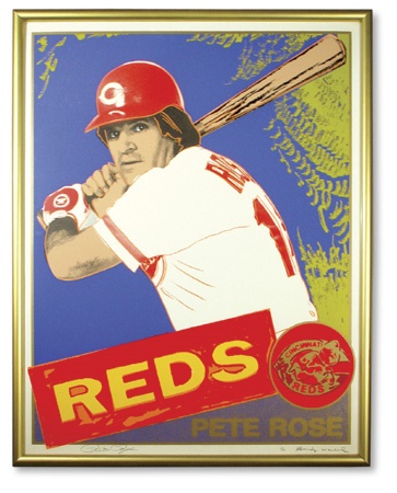 - Pete Rose Signed Silkscreen by Andy Warhol (33.5x43”)