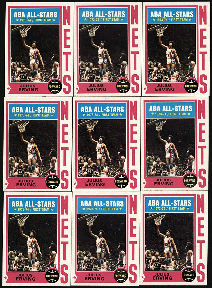 - 1974-1975 Topps Basketball High Grade Collection (31) W/ Erving West Chamberlain & Robertson
