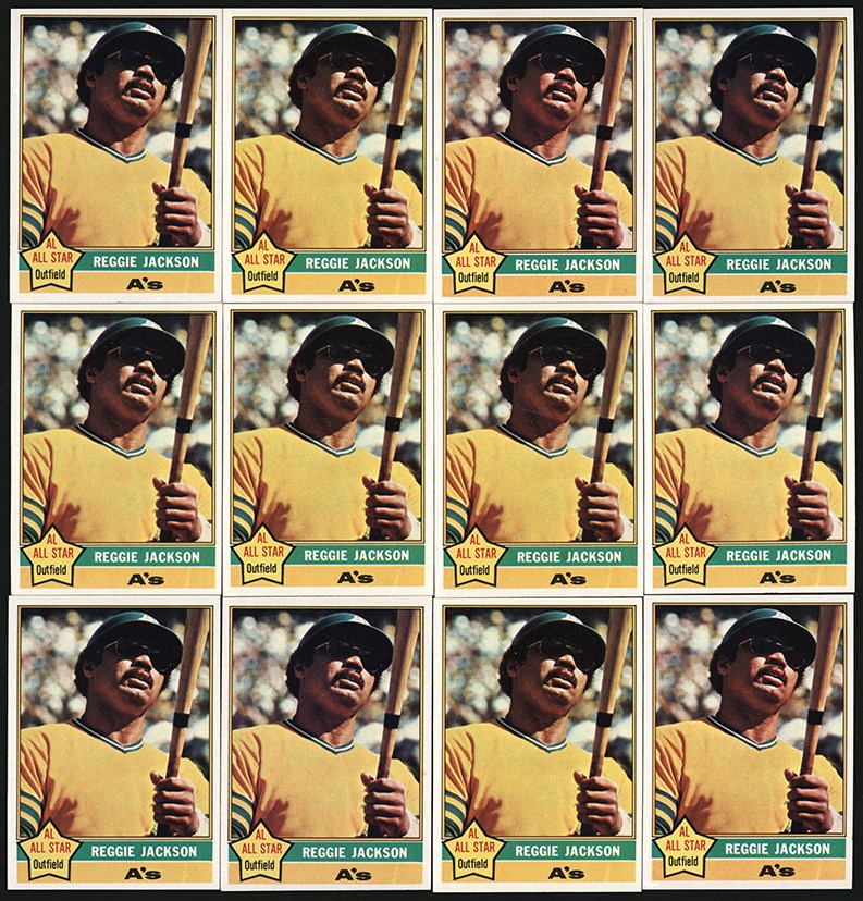 - 1976 Topps #230 Carl Yastrzemski & #500 Reggie Jackson High Grade Collection (22)