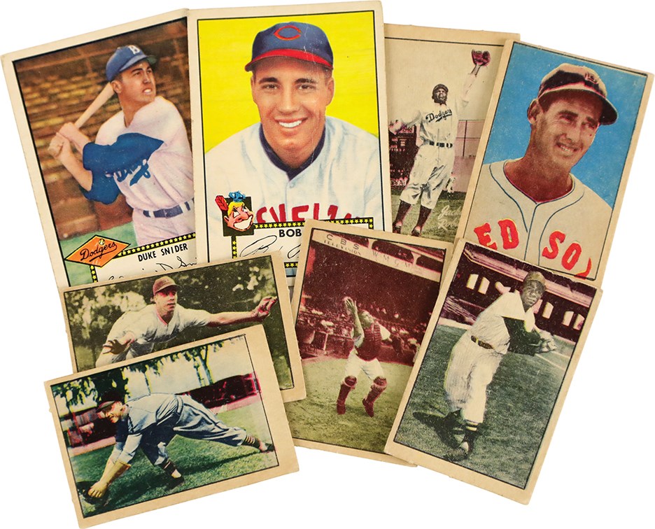 - 1952 Topps & Berk Ross Collection (61) w/Ted Williams & Jackie Robinson