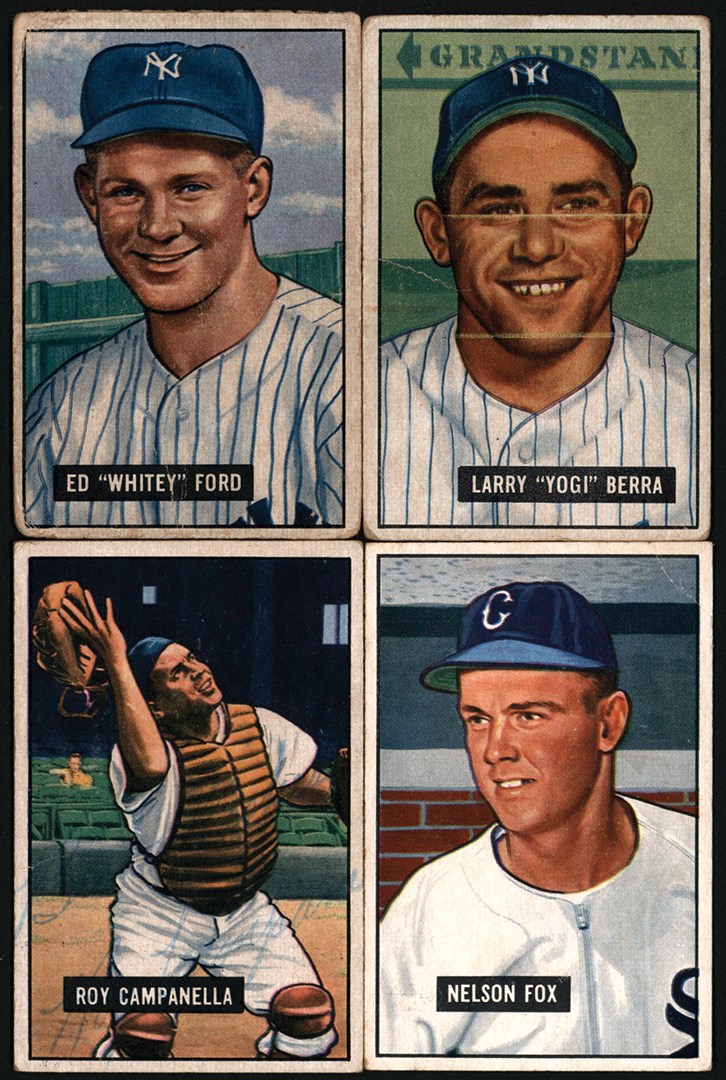 1951 Bowman Baseball Partial Set (287/324) with Duplicates