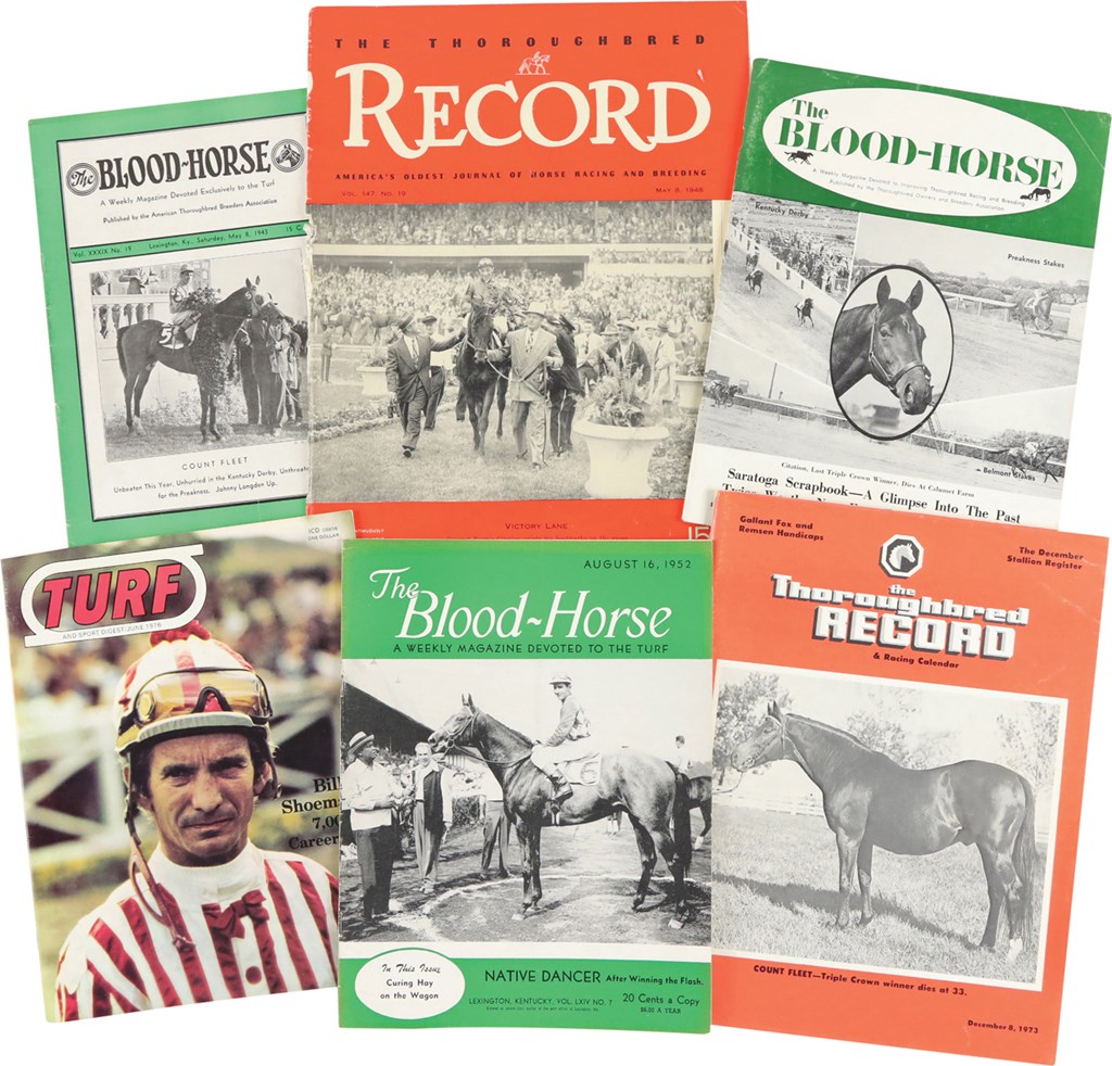 - Famous Racehorses and Jockeys Each Prominently Featured on the Front Covers of Leading Thoroughbred Racing Publications (36)