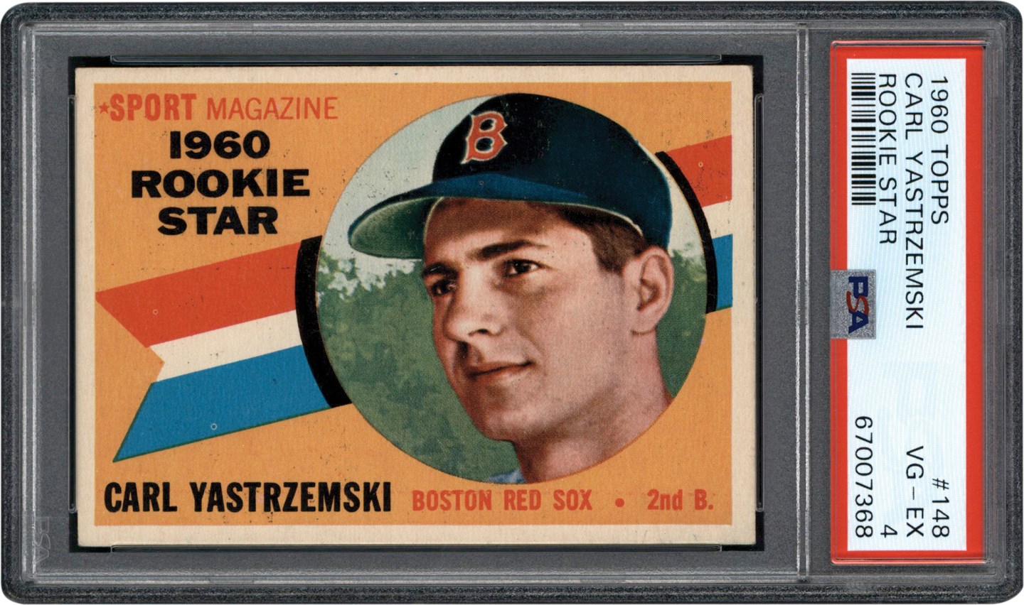 - 1960 Topps #148 Carl Yastrzemski Rookie Card PSA VG-EX 4