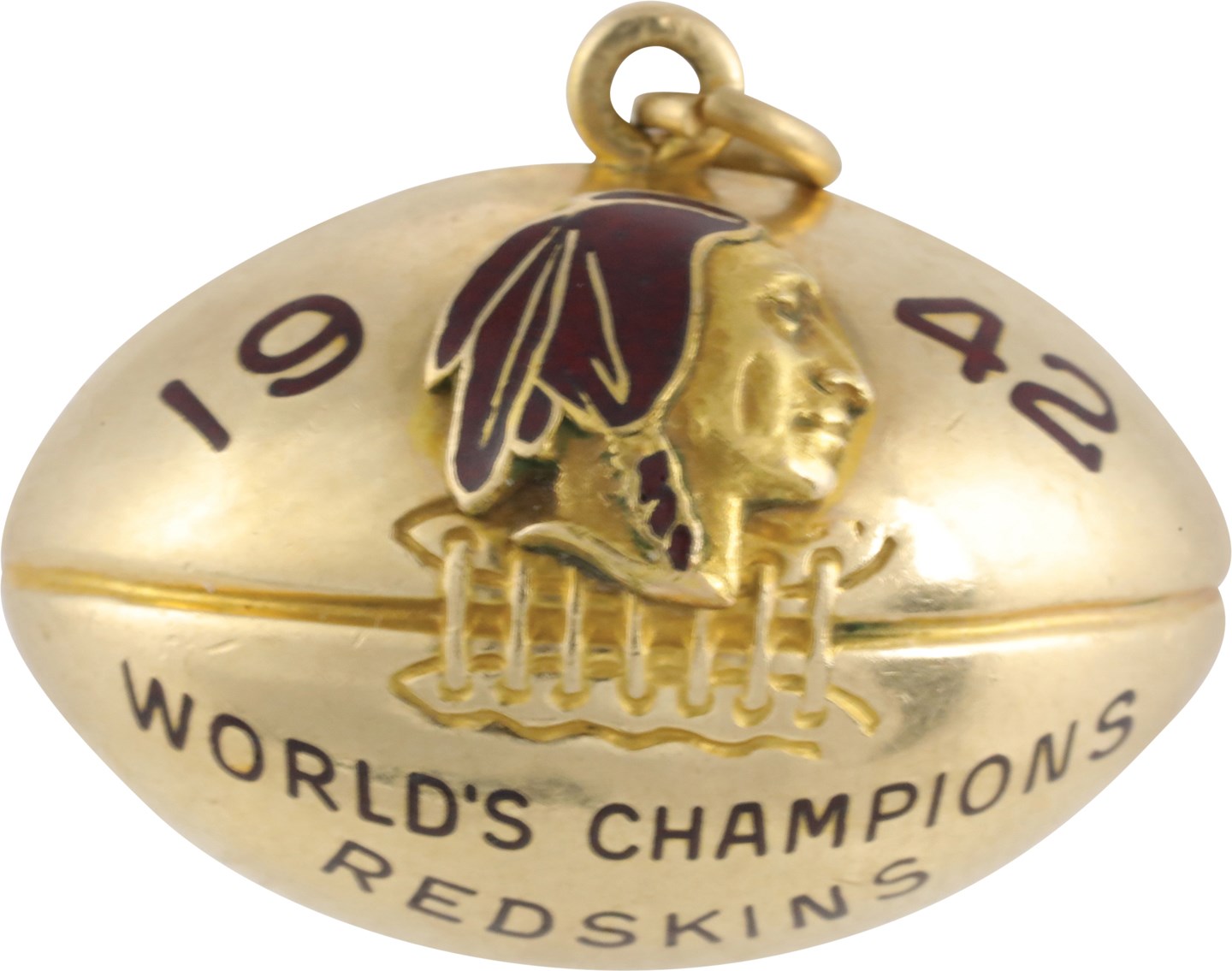 1942 Washington Redskins NFL Championship Fob Presented to Arch McDonald