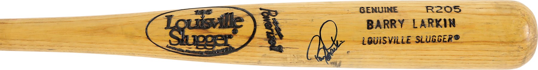 Baseball Equipment - 1986-1989 Barry Larkin Rookie Era Signed Game Used Bat
