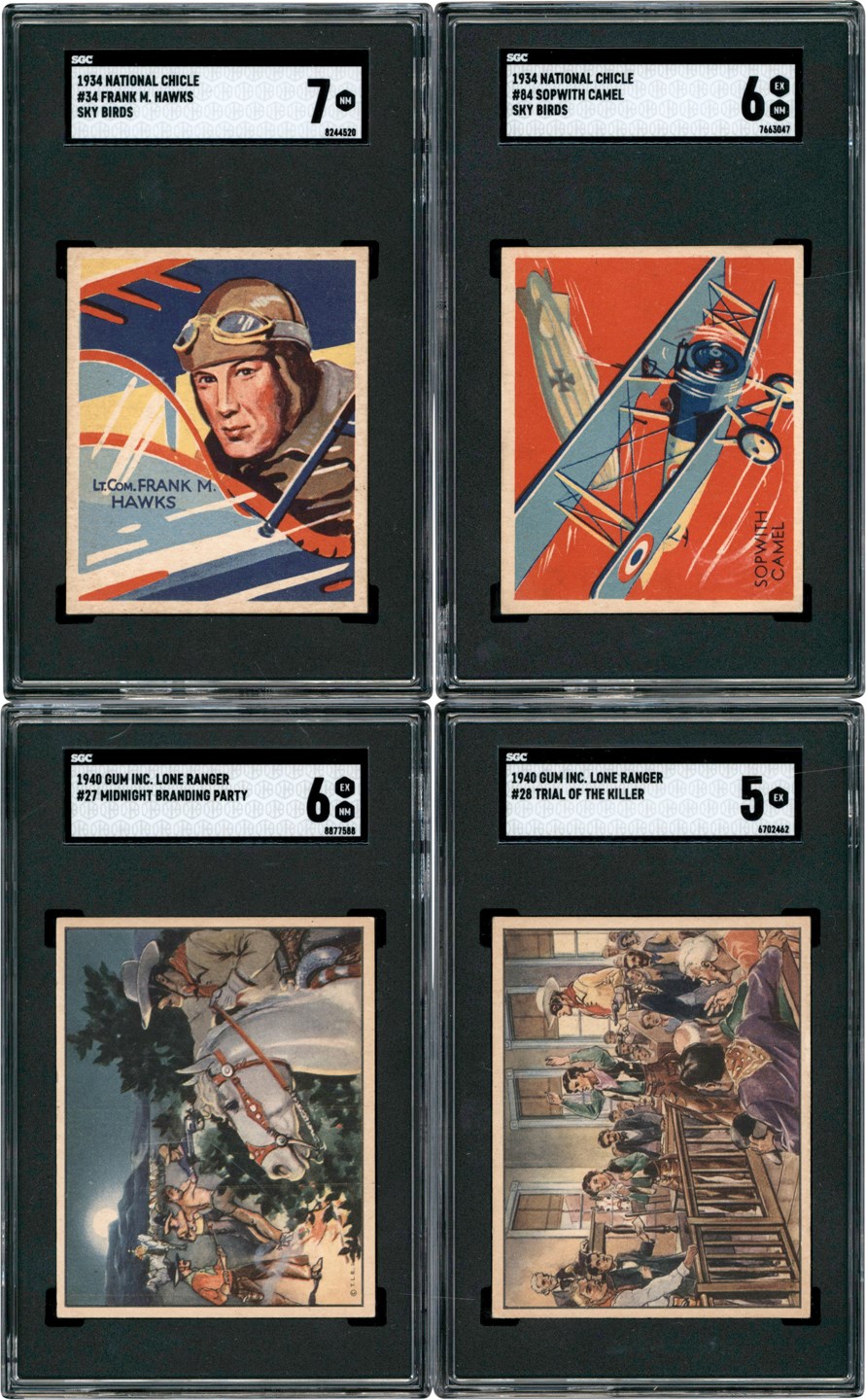 Non-Sports Cards - 1933-1940 National Chicle Sky Birds & Gum Inc Lone Ranger Card Collection (62)
