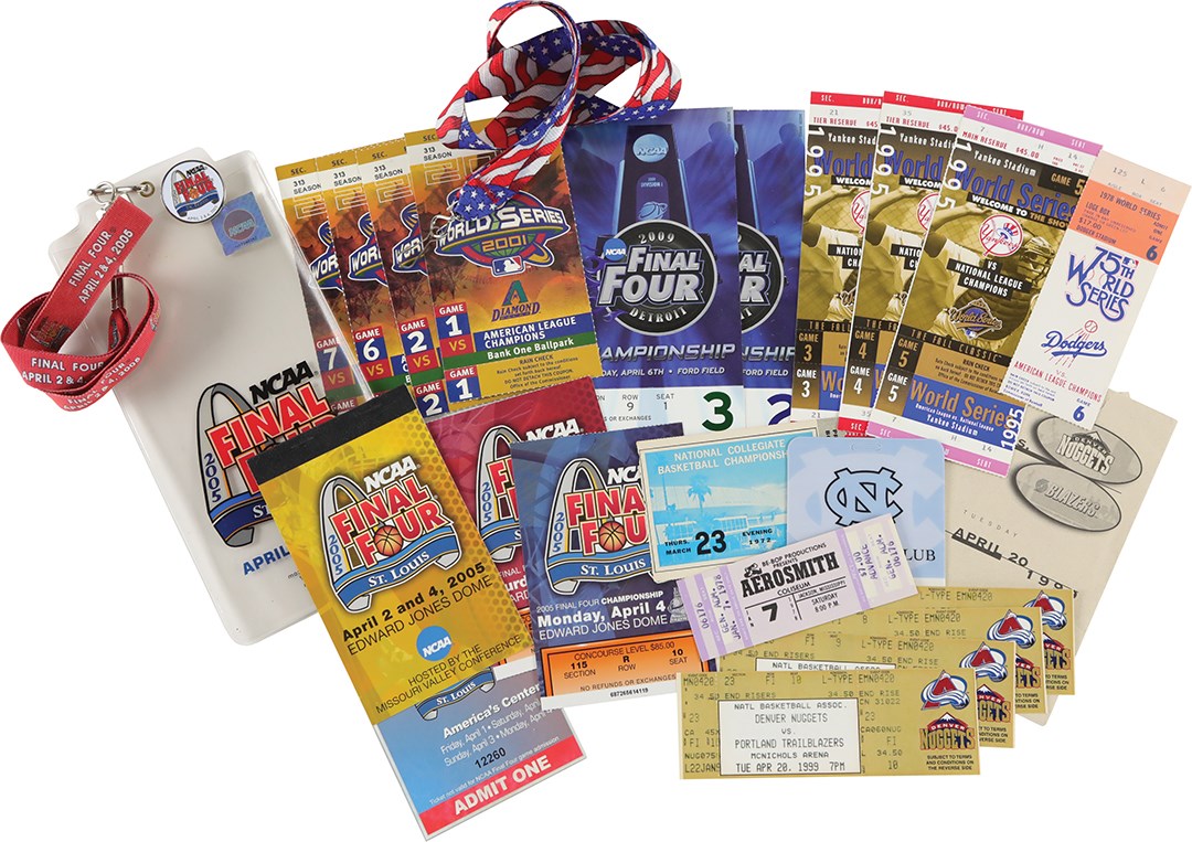 1972-2009 Assorted Ticket Collection w/World Series (18)