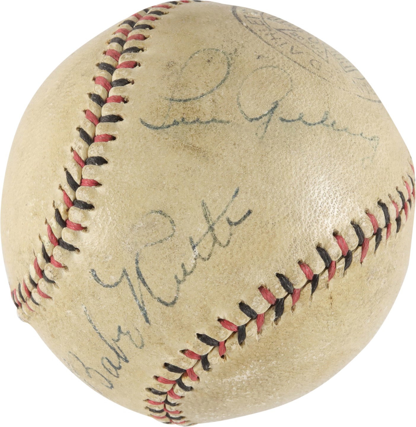 Ruth and Gehrig - 1930s Babe Ruth & Lou Gehrig Dual-Signed Baseball (PSA)
