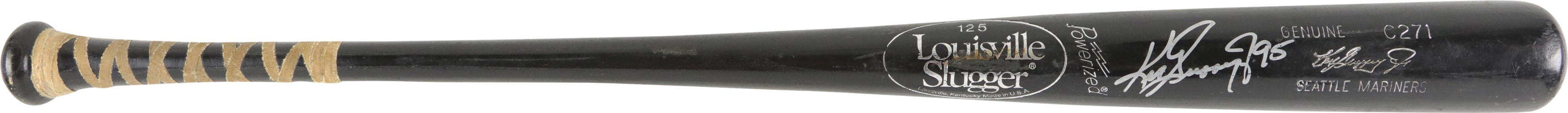 Baseball Equipment - 1995 Ken Griffey Seattle Mariners Signed Game Used Bat (PSA GU 7)