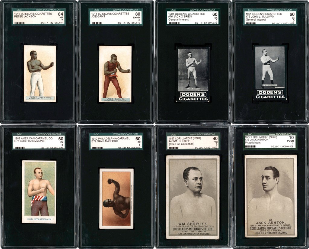 - 1887-1912 Boxing Card Collection (56) All PSA & SGC