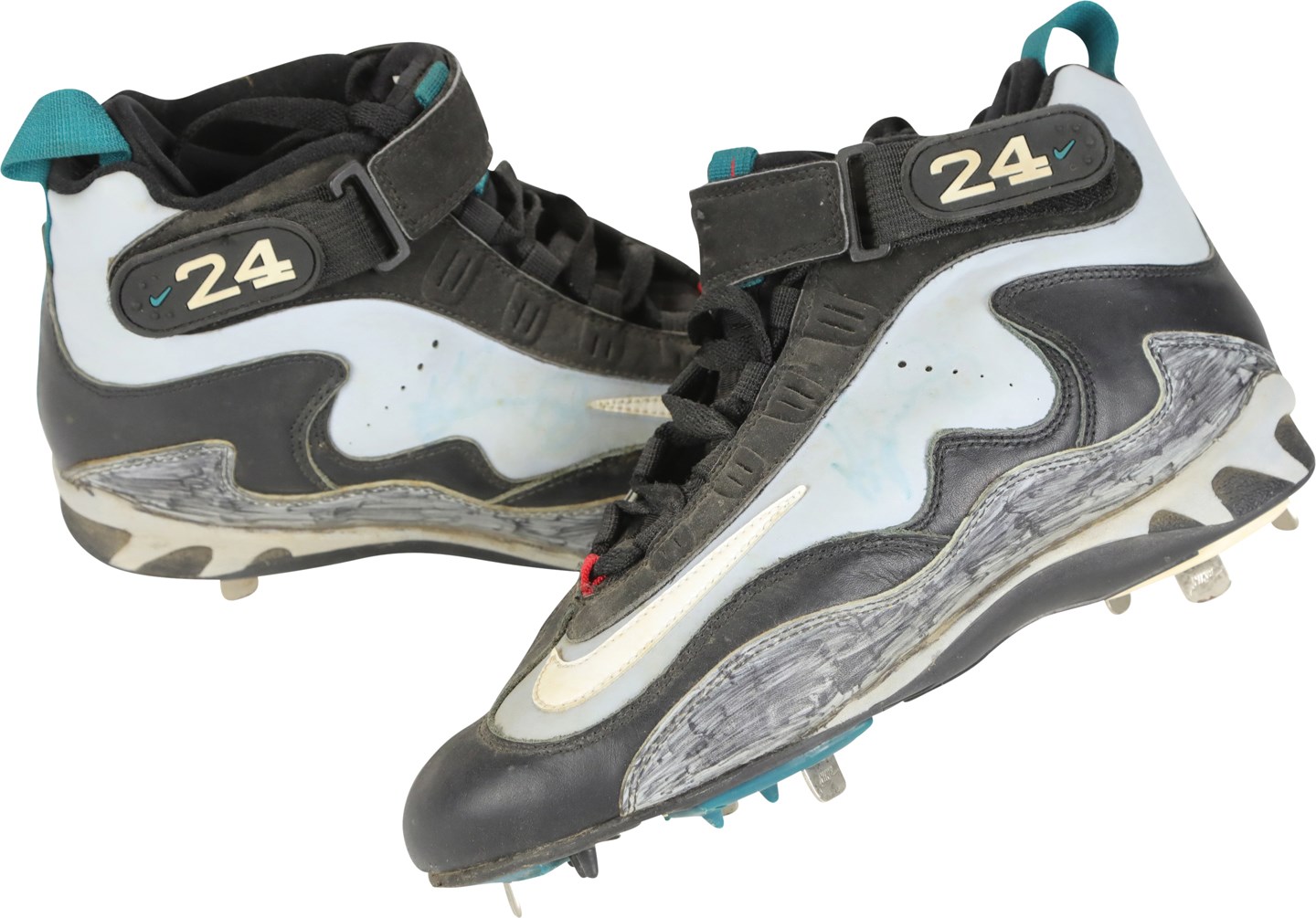 Baseball Equipment - 1996 Ken Griffey Jr. Seattle Mariners Signed Game Used Cleats (PSA)