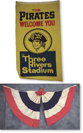 - Three Rivers Stadium Banner & Bunting From Opening Day