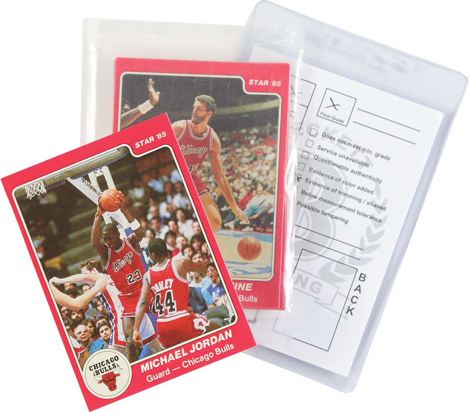 Basketball Cards - 1984-1985 Star Co. Basketball Chicago Bulls Opened Team Bag w/Jordan (12)