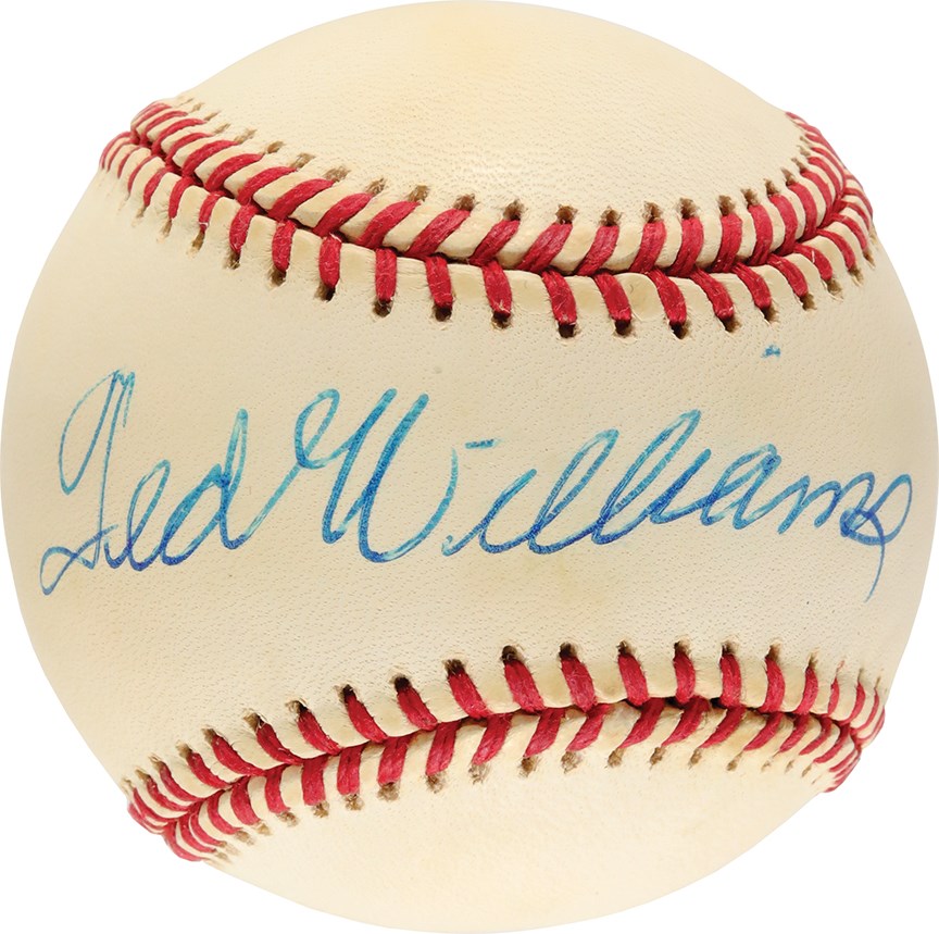 Ted Williams Single Signed Baseball Upper Deck