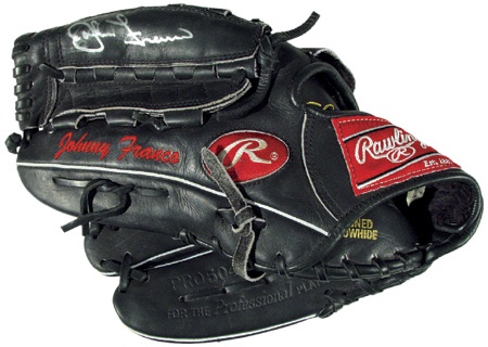 John Franco Autographed Game Used Glove