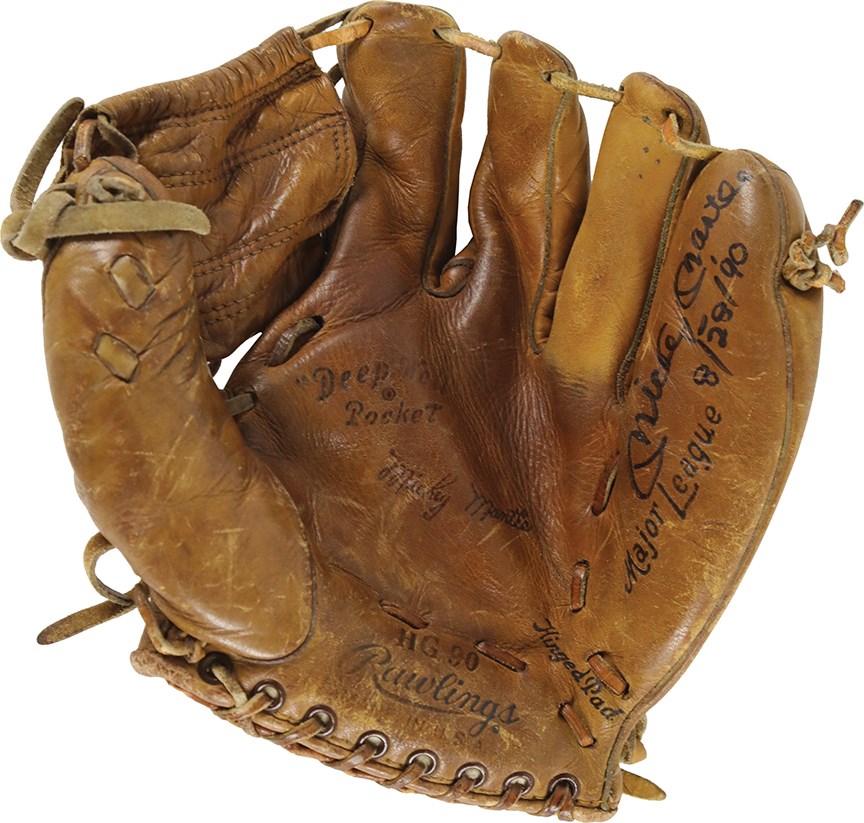 - 1950's Mickey Mantle Signed Store Glove (PSA)