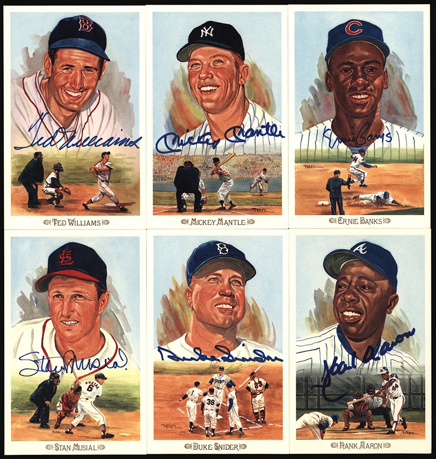 Baseball Autographs - Perez-Steele Celebration Signed Set