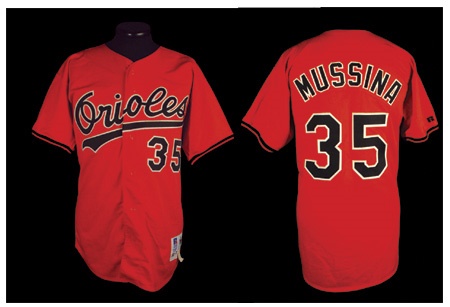 - 1992 Mike Mussina Game Worn Baltimore Orioles Jersey