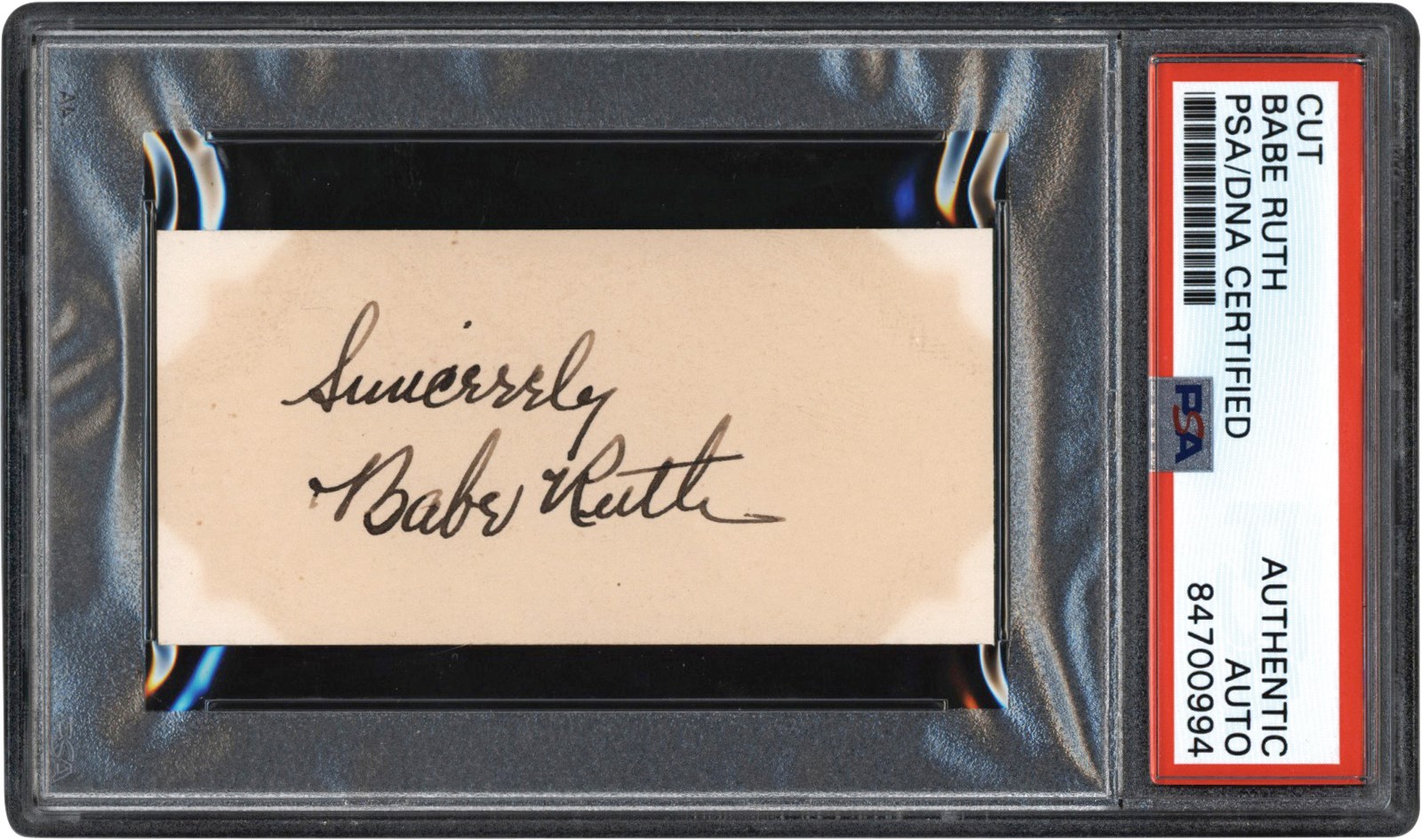 The New England Autograph Collection - Babe Ruth Cut Signature (PSA)
