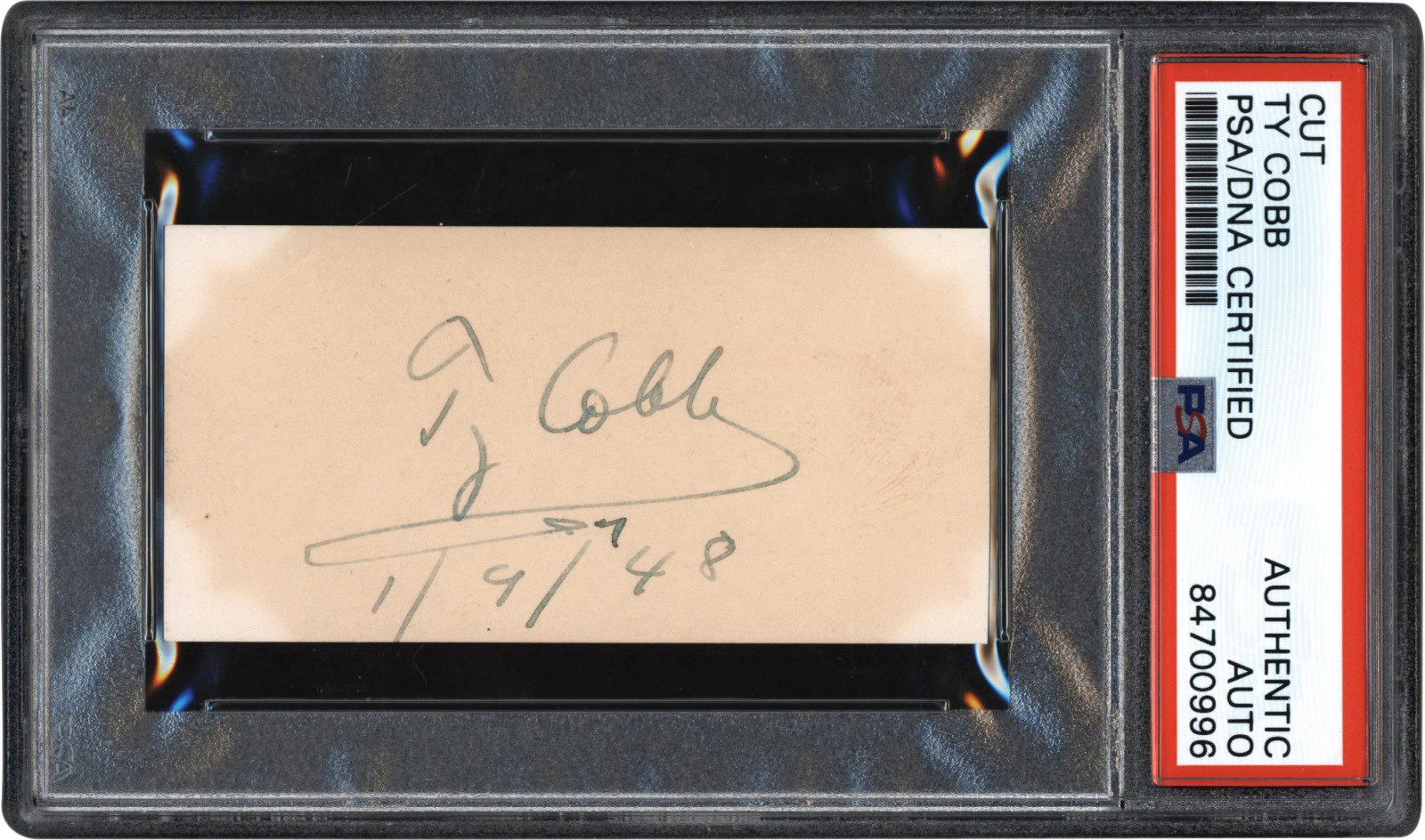 The New England Autograph Collection - Ty Cobb Cut Signature (PSA)