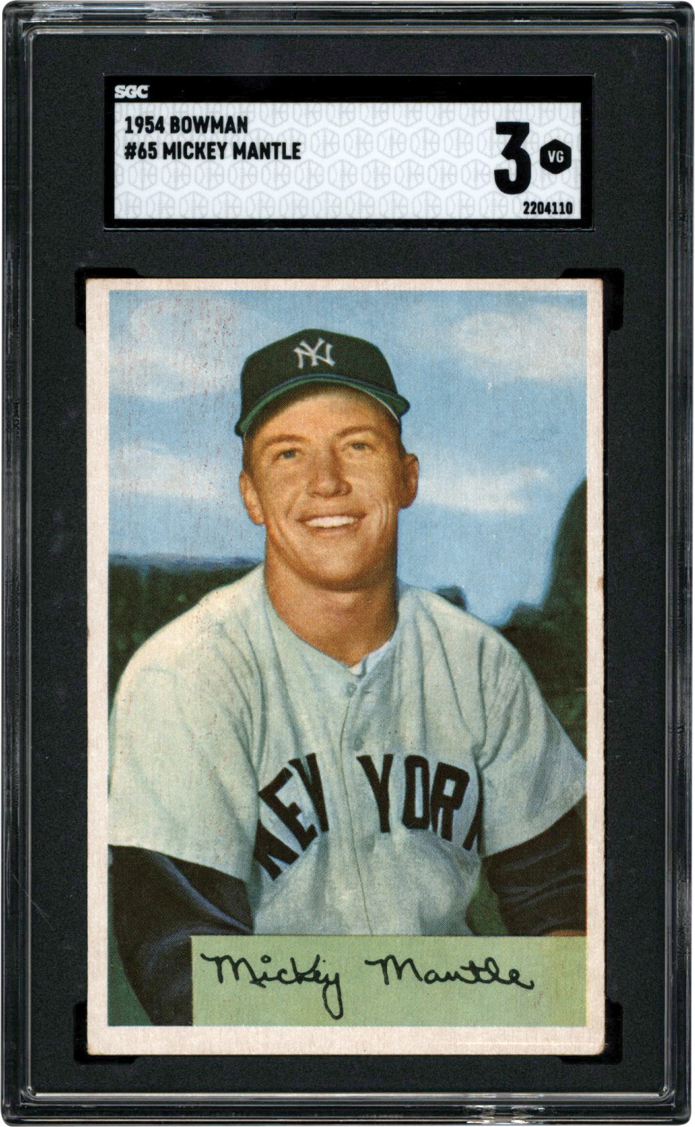- 1954 Bowman Baseball Card Collection (100) with SGC 3 Mickey Mantle