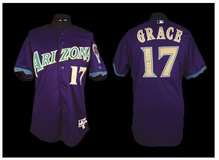 - 2001 Mark Grace Game Worn Arizona Diamondbacks Jersey