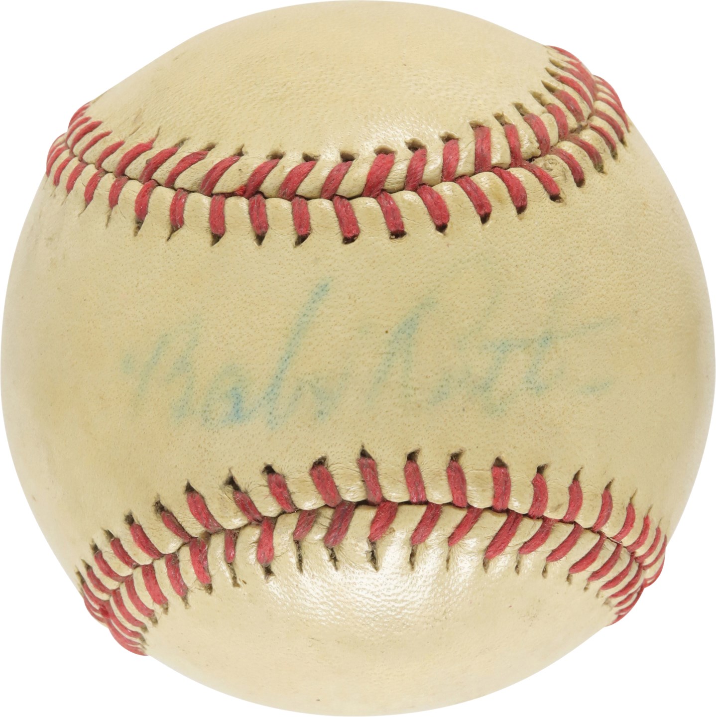 Baseball Autographs - Babe Ruth Single Signed Baseball (PSA)