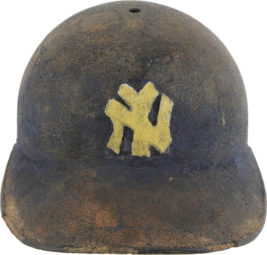 Mantle and Maris - re 1957-58 Mickey Mantle New York Yankees Game Used Batting Helmet (Taube LOA)