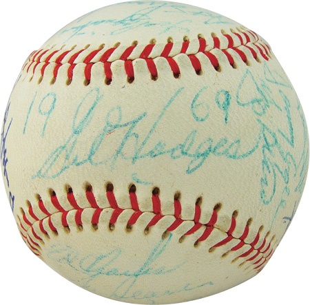 - 1969 New York Mets Team Signed Baseball