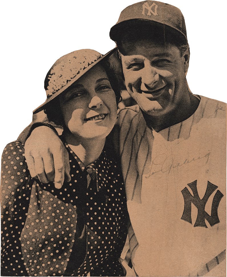 - Lou Gehrig Signed Magazine Photo (PSA)