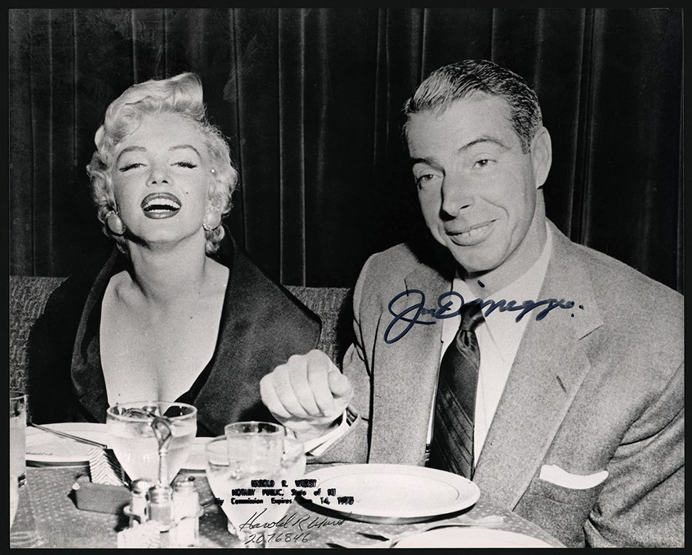 - Joe DiMaggio and Marilyn Monroe Photo Signed by DiMaggio (PSA)