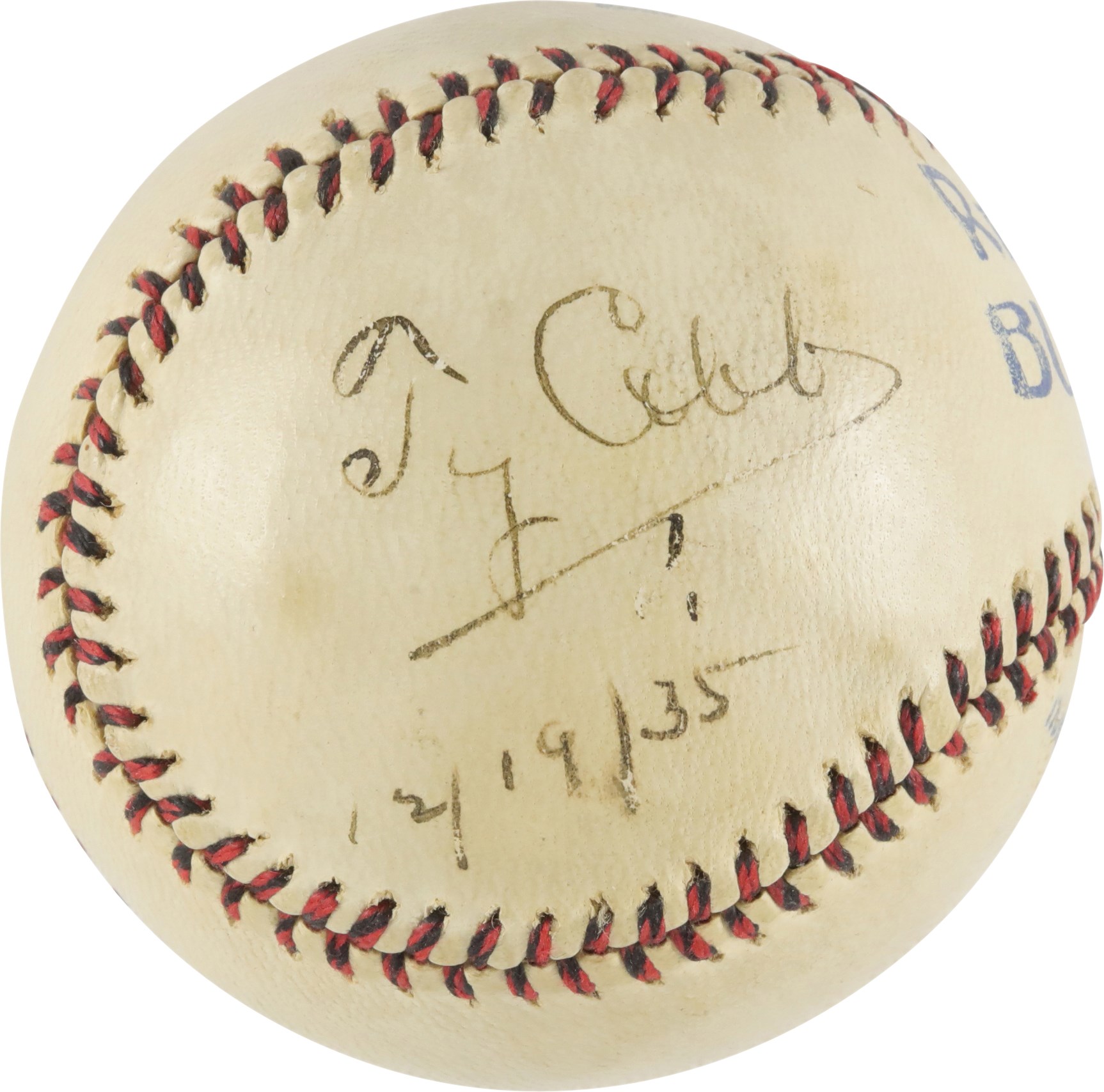 Baseball Autographs - 1935 Ty Cobb Single-Signed Baseball (PSA)
