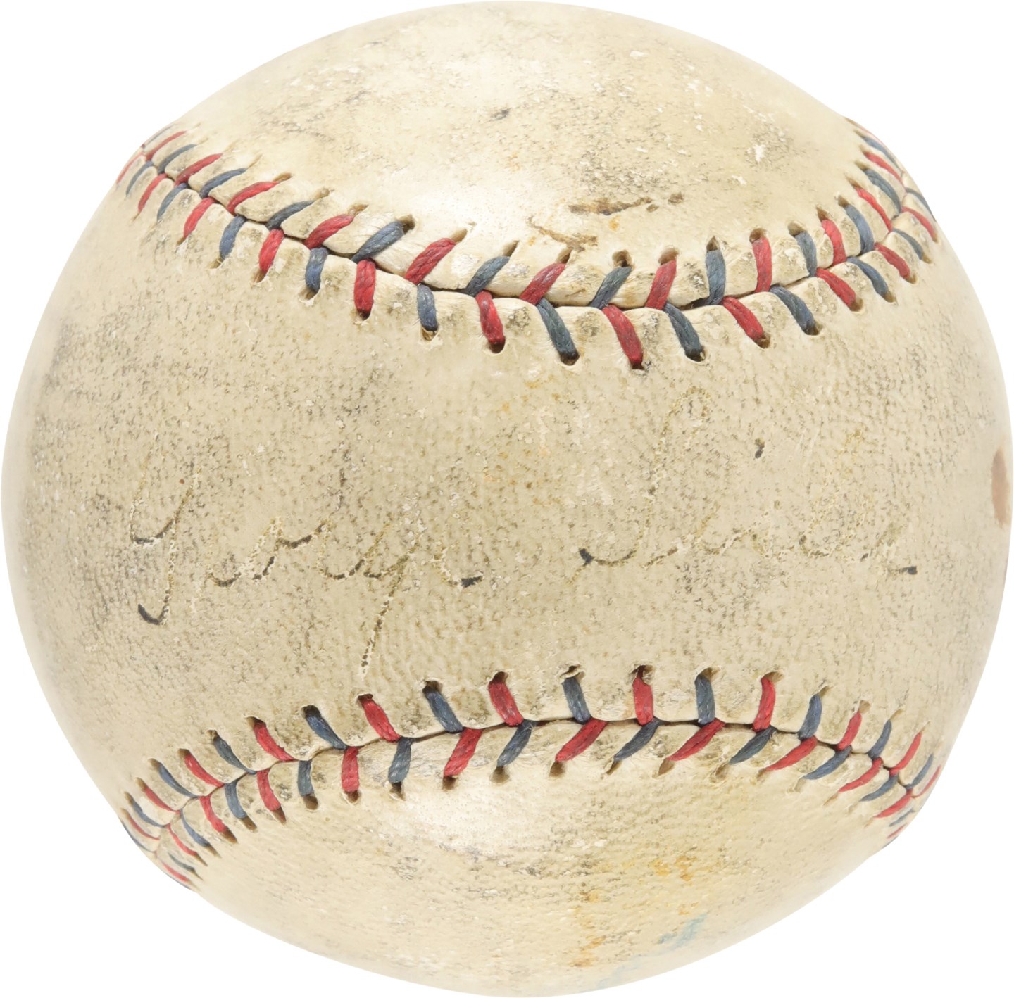 - 1925 George Sisler Single-Signed Ban Johnson Baseball - Playing Days Signature (PSA)