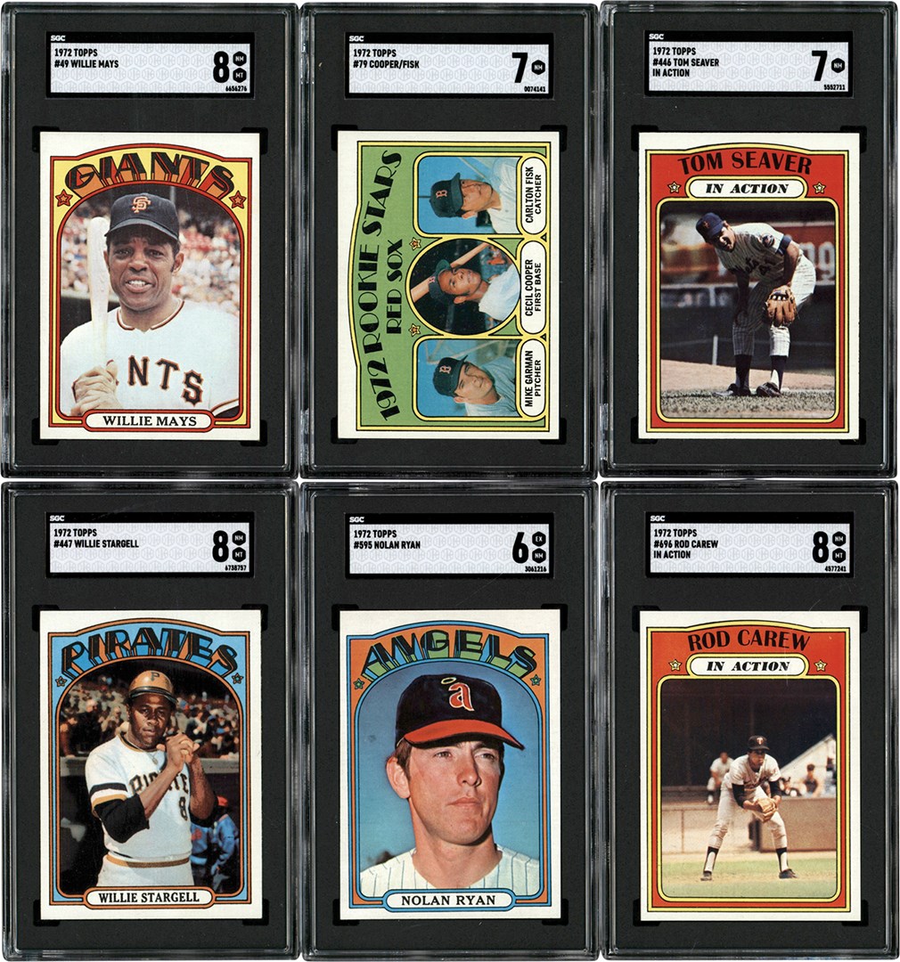 - 1972 Topps High Grade Complete Set w/SGC 8 Willie Mays (787)