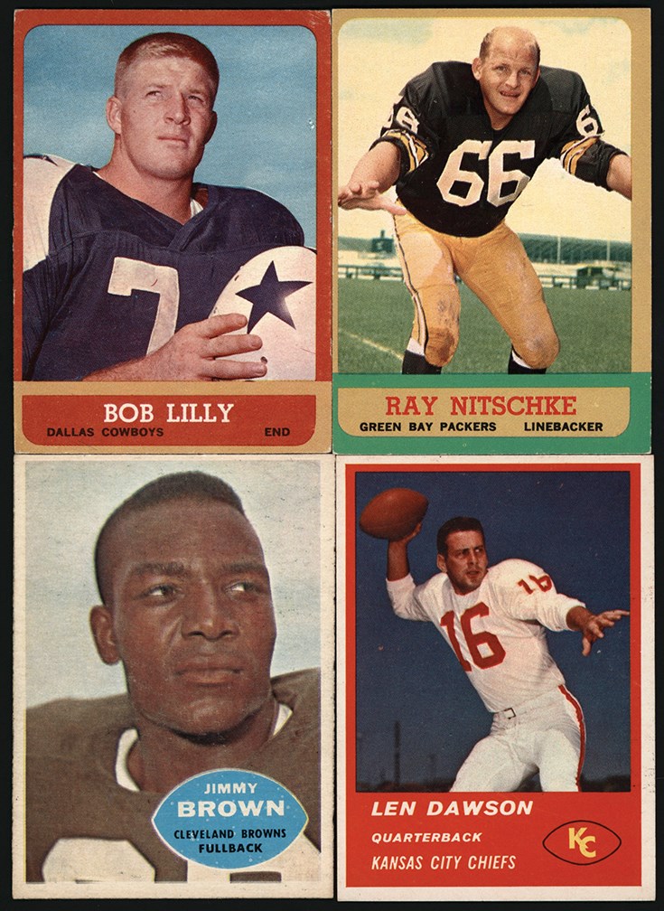 - 1953-1989 Football Card Collection (45) w/PSA & SGC