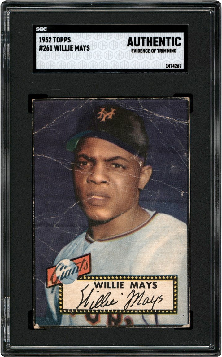 1952 Topps #261 Willie Mays SGC Authentic