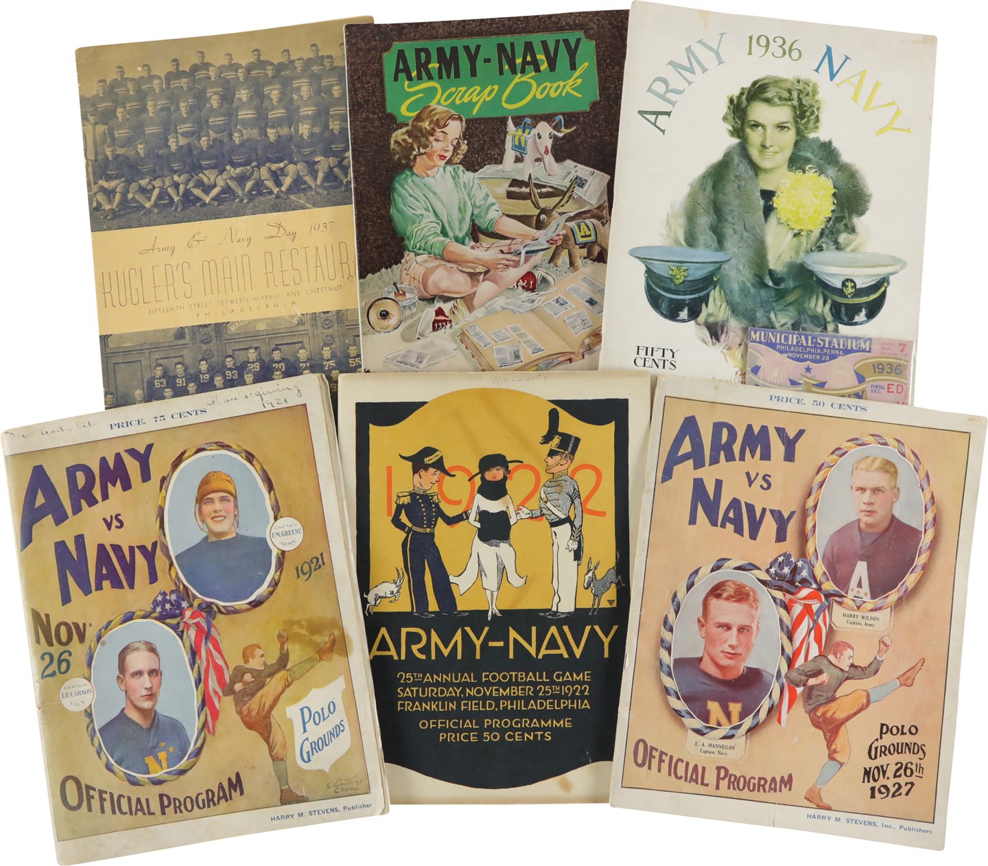 1921-1965 Army vs. Navy and Army vs. Notre Dame Program Collection (21)