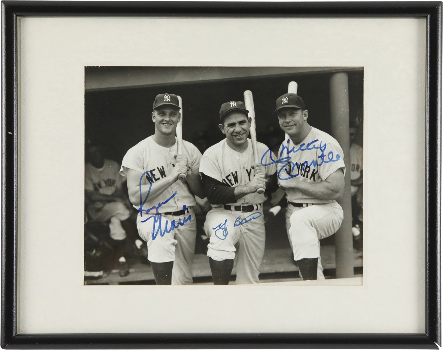 - Roger Maris, Mickey Mantle, & Yogi Berra Signed Photograph