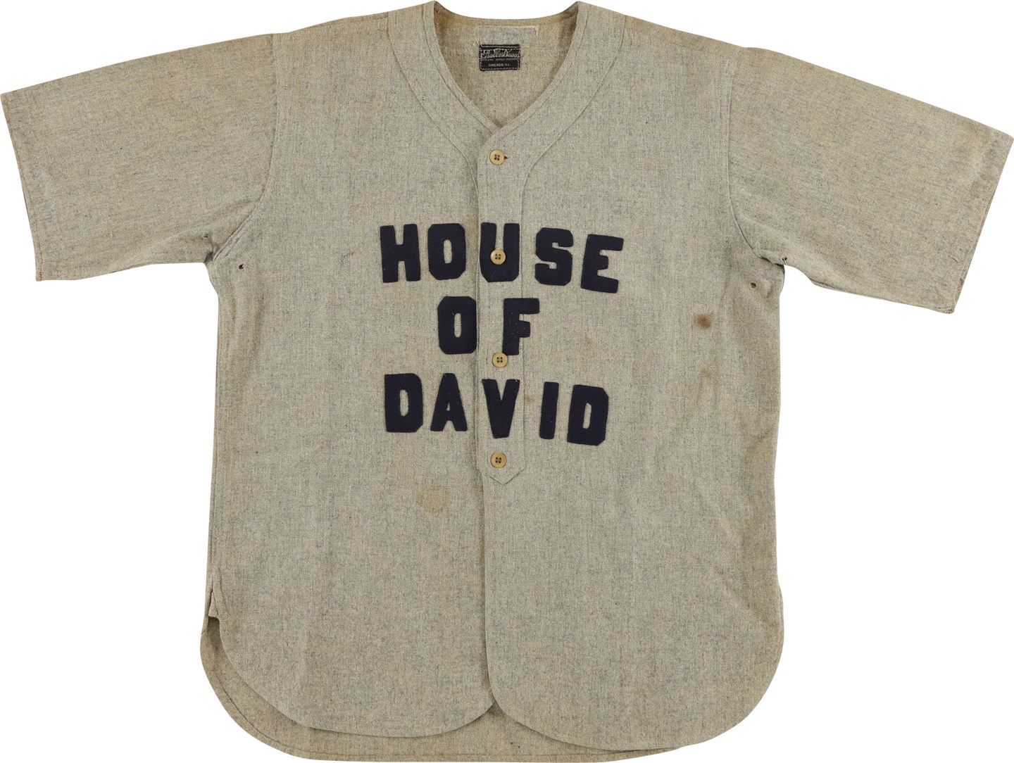 Baseball Equipment - 1931-1932 Ervin Cronk House of David Game Worn Jersey w/Impeccable Provenance