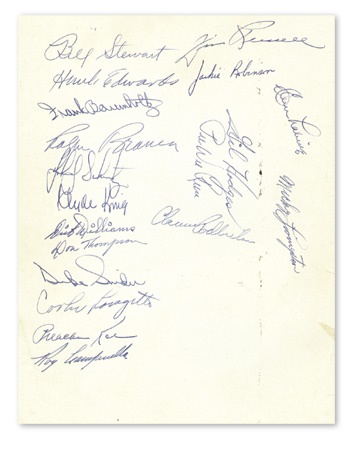 - 1951 Brooklyn Dodgers Team Signed Yearbook